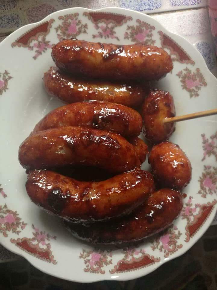 Fired sausages