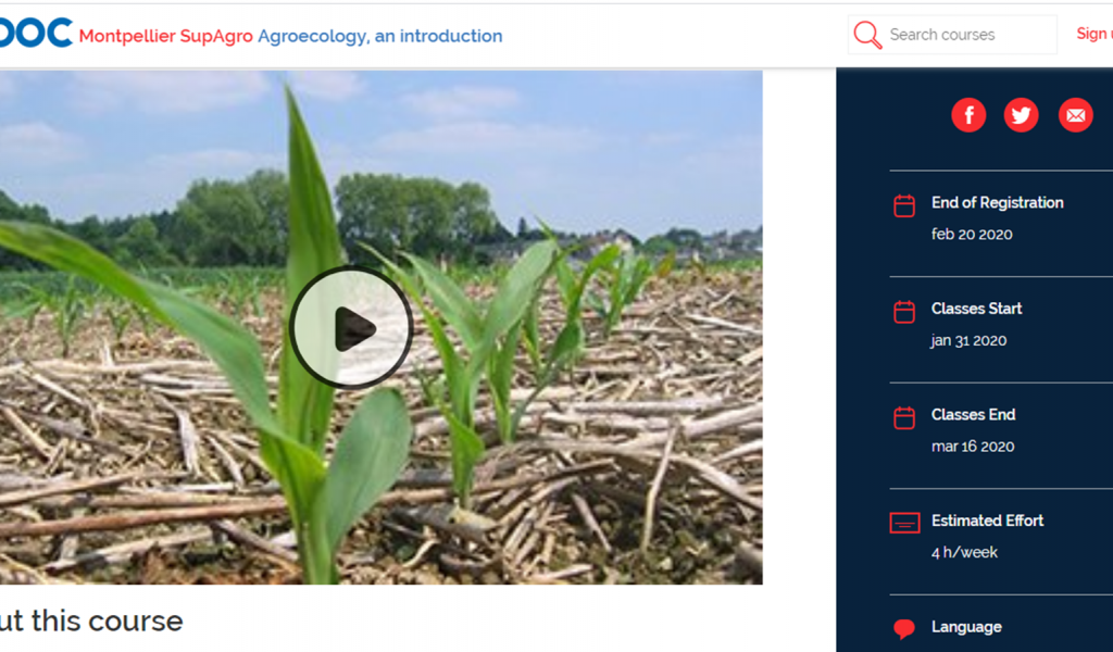Agroecology, an introduction